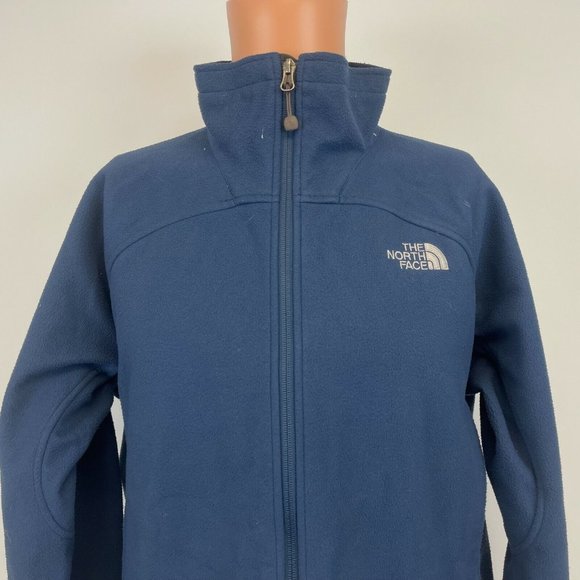The North Face Windwall Fleece Jacket Water Resistant Blue Size L